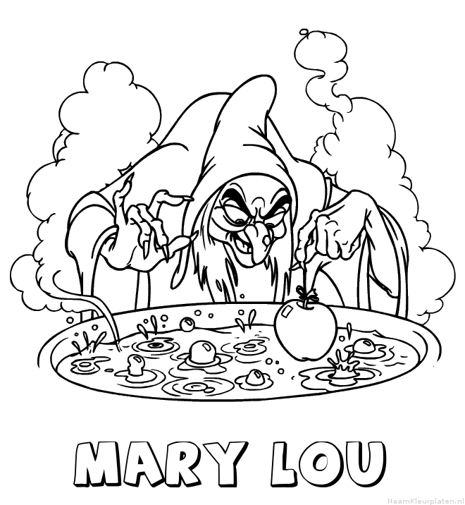 Mary lou heks kleurplaat